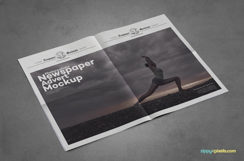 Download 9 Newspaper PSD Advertisement Mockups | ZippyPixels PSD Mockup Templates