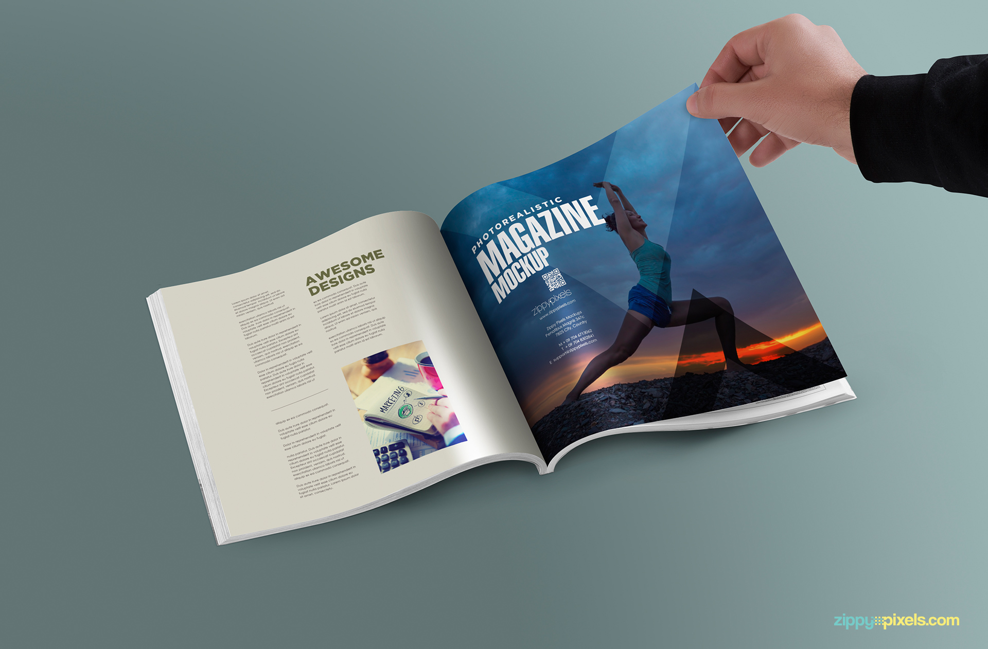 magazine template photoshop free download