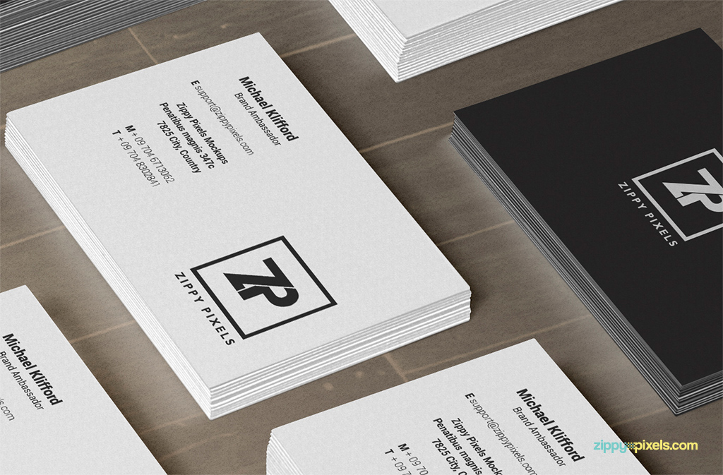 Free PSD Business Card Mockups | ZippyPixels