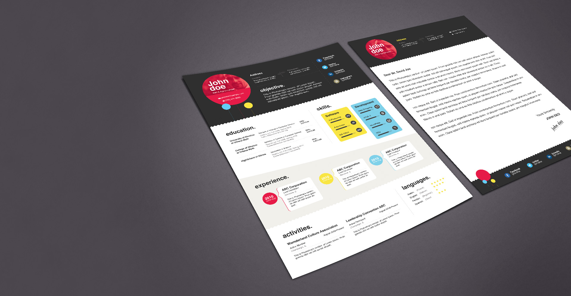 Download 15 Resume Templates Bundle Zippypixels PSD Mockup Templates