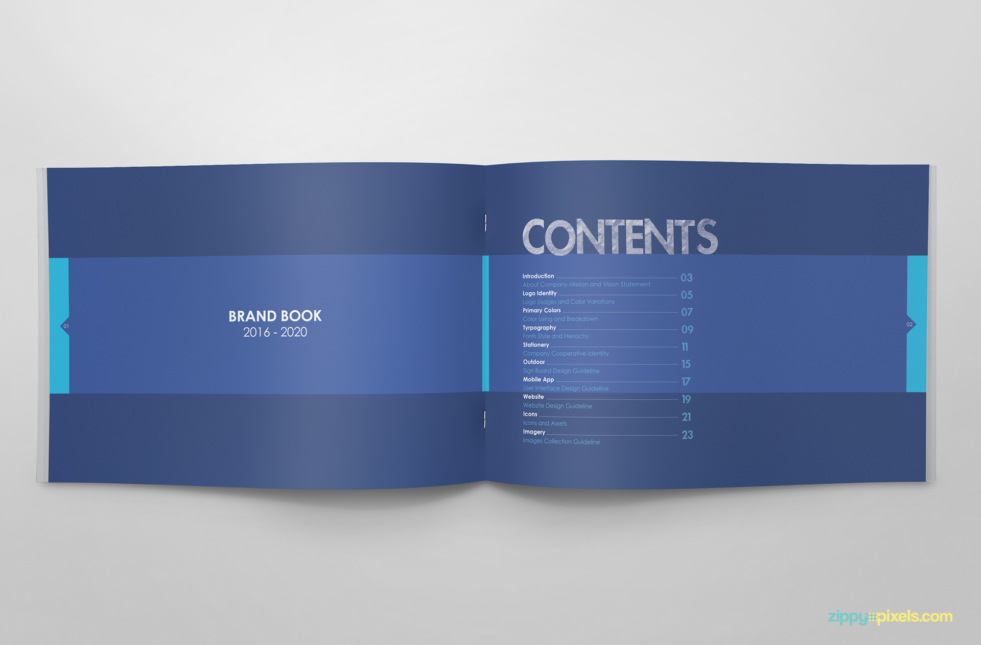 Free Brand Guidelines Template Download, Byzarid