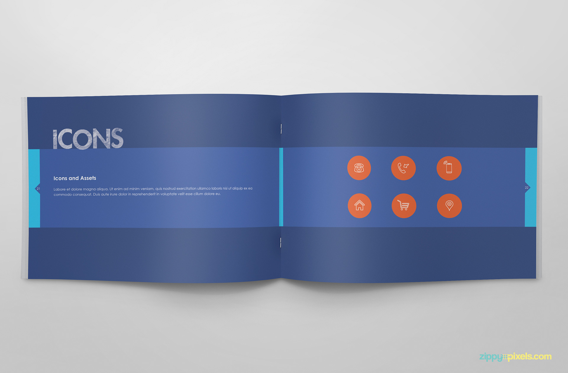 brand book template mockup free indesign