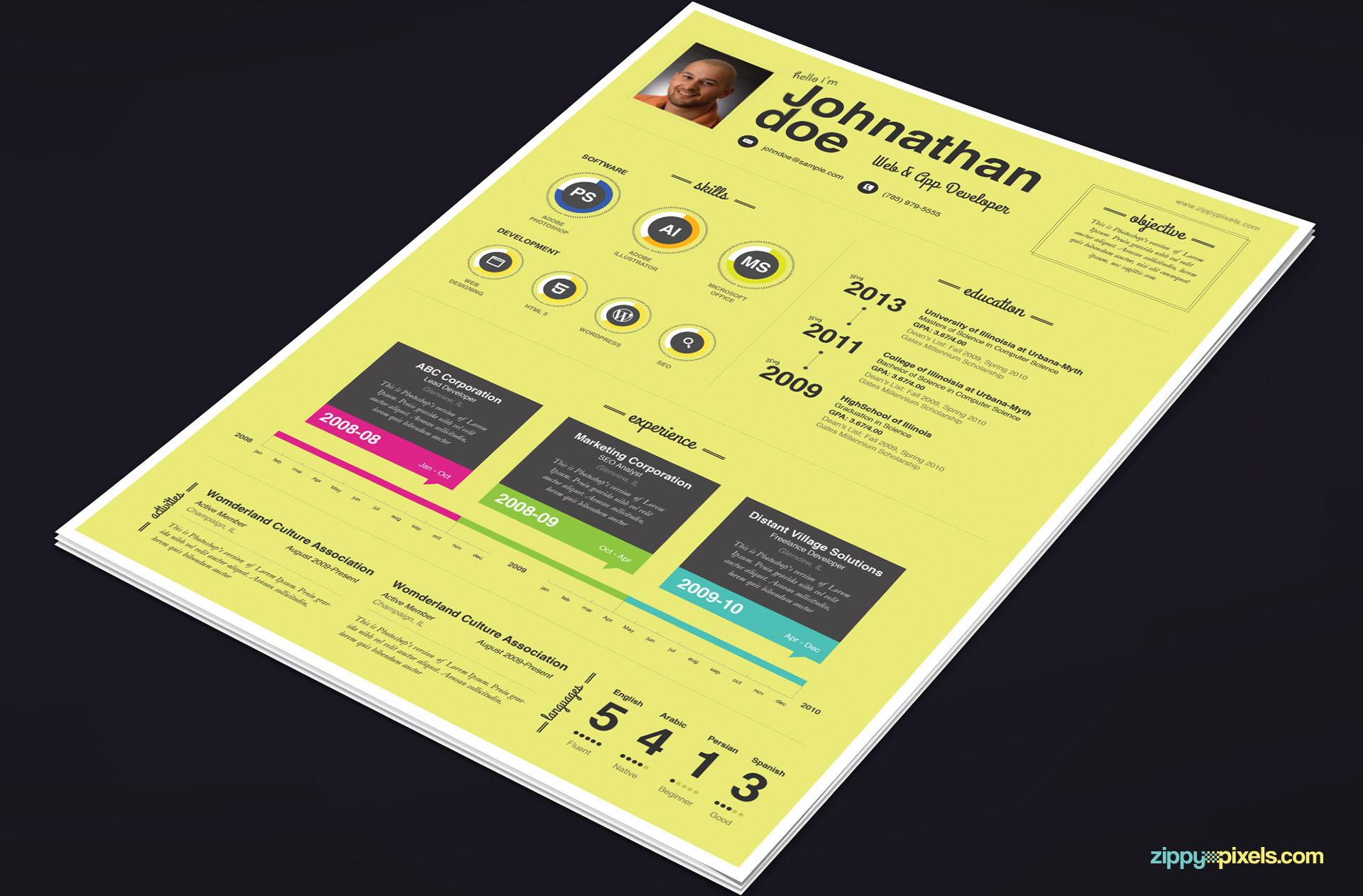 get psd resume templates for professionals