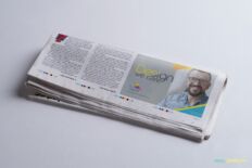 broadsheet newspaper mockup