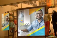 Retail Store Window Poster Mockup for Branding