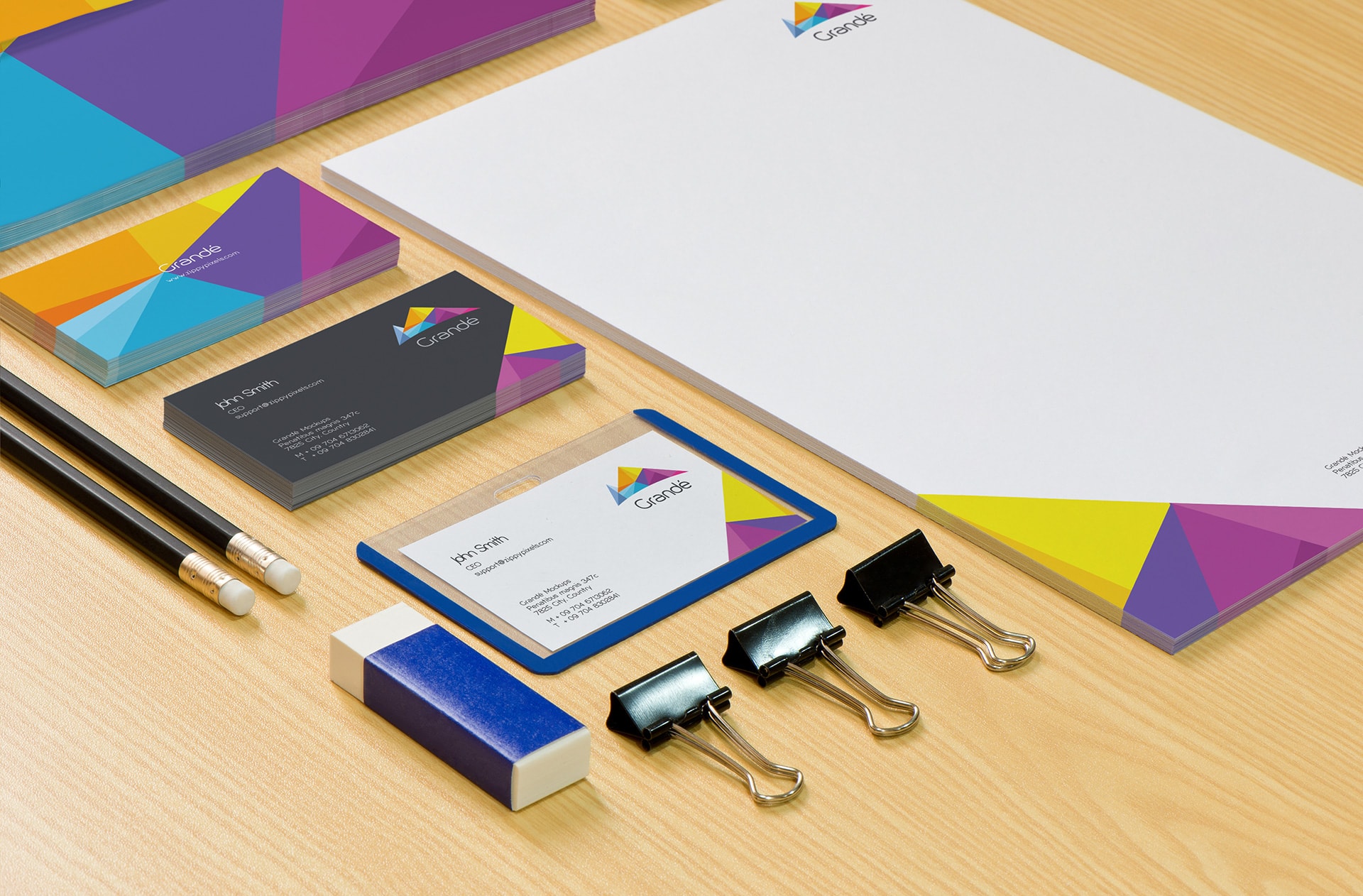 Download Free 8 Photorealistic Stationery Psd Mockups Zippypixels PSD Mockup Templates