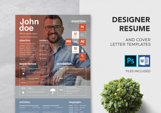 Free PSD Resume & Cover Letter Template | Premium MS Word Format