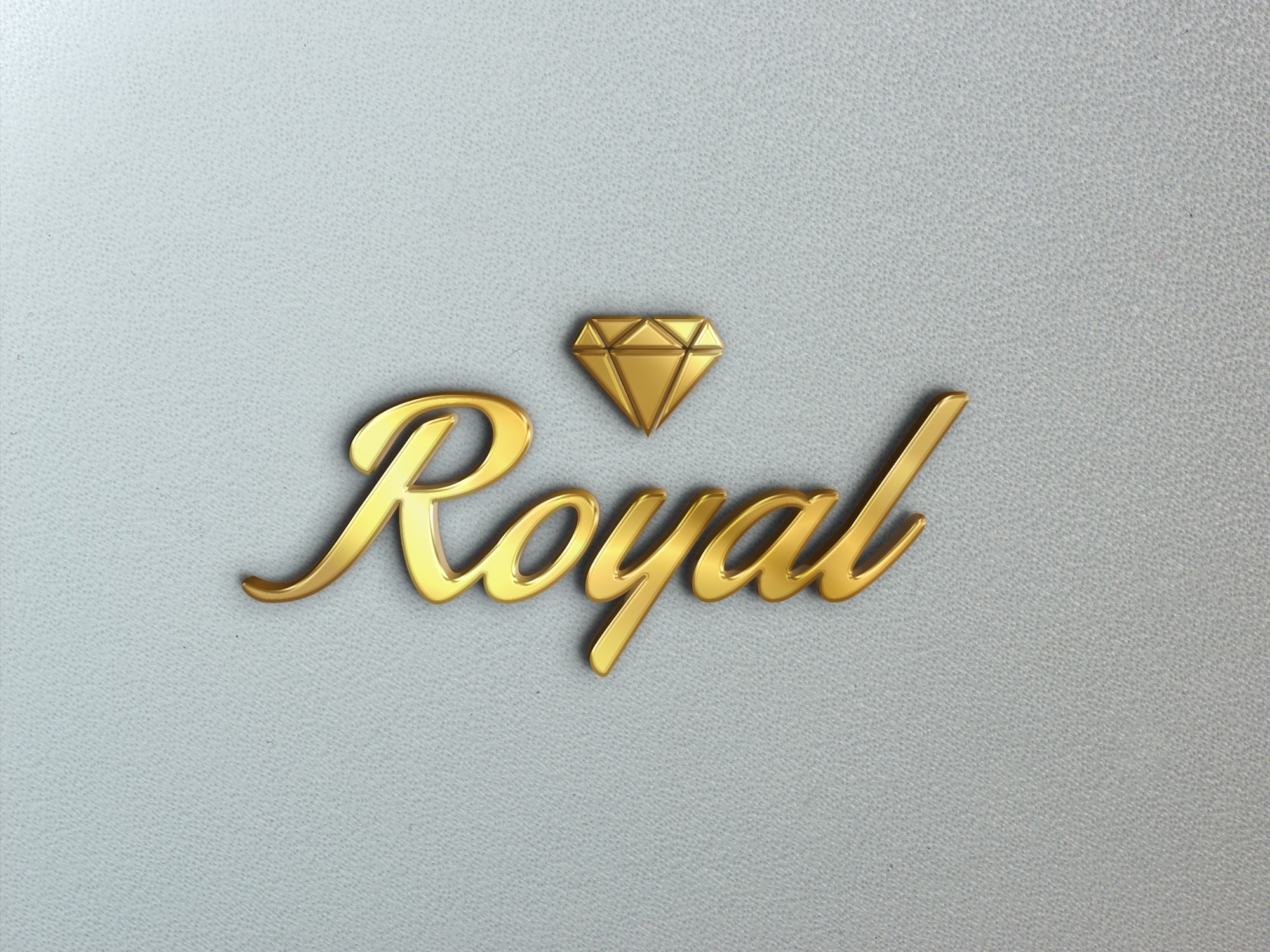 Download Mockup Gold Logo