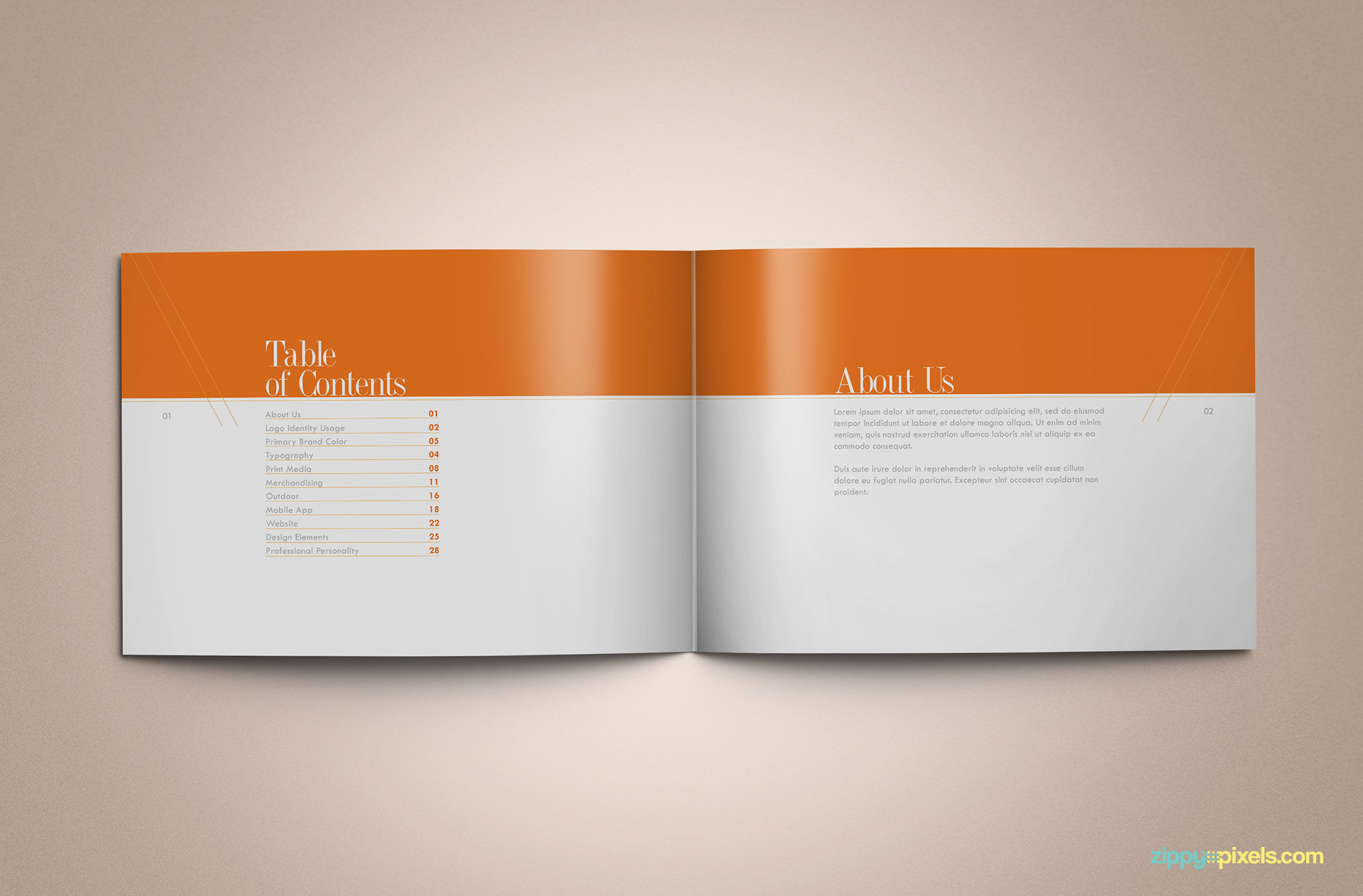 The Original Orange – Brand Book Template for Brand Guidelines