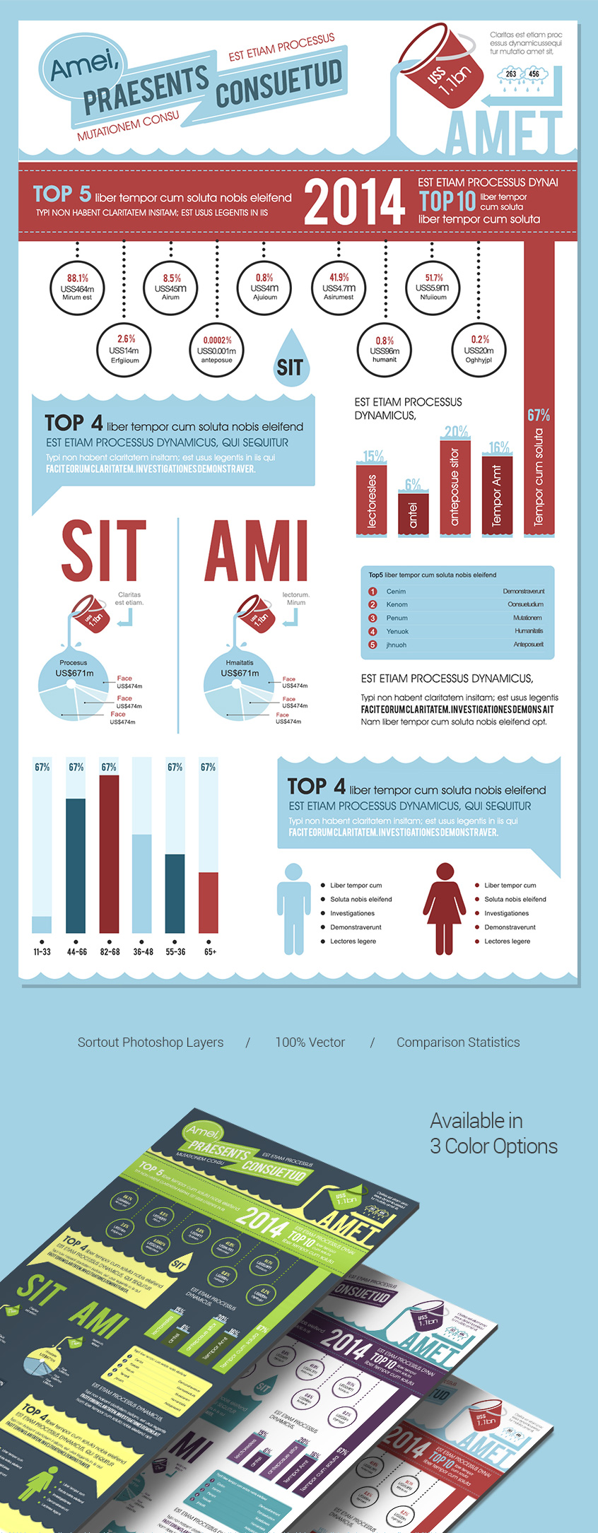 infographic psd freebie