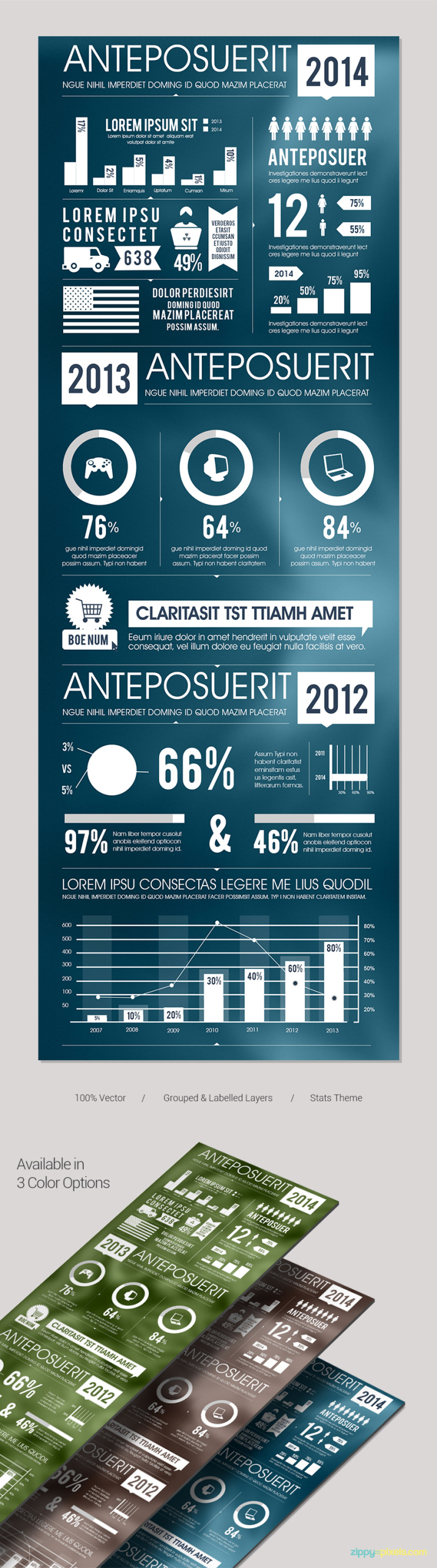 Business-infographics-template-stats-graphs-charts-presentation