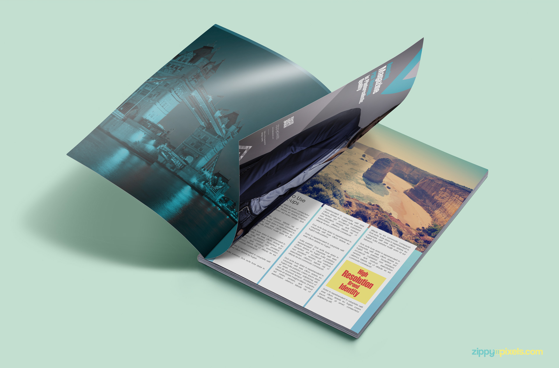 Magazine psd free mockup Idea