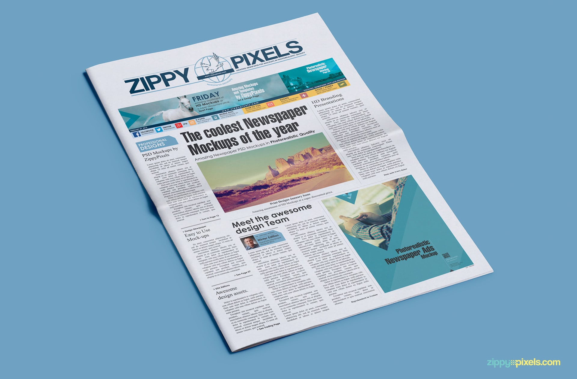 Download 11 HD Mockups for Newspaper & Advertising Design ...