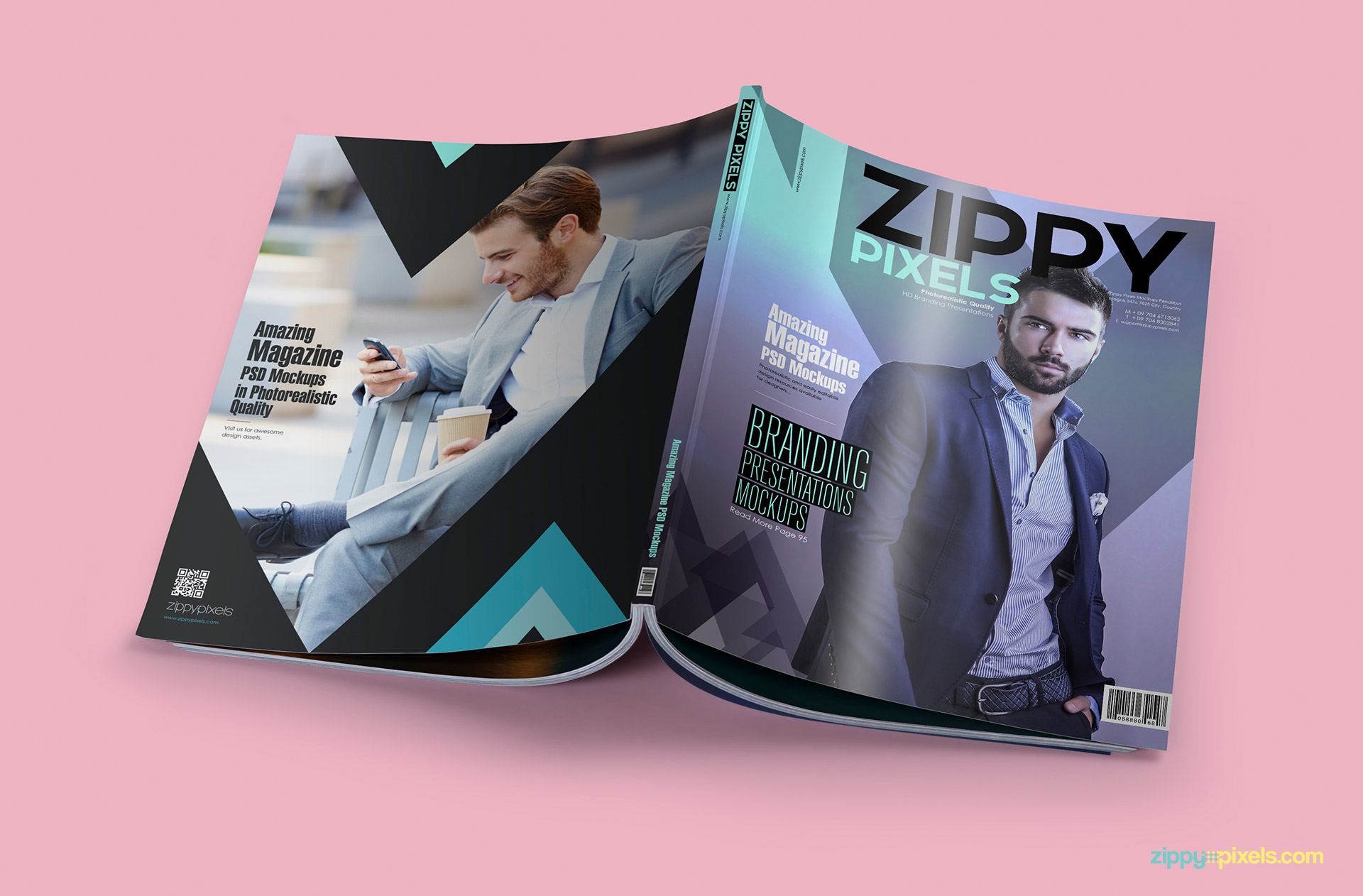 15 Amazing PSD Magazine Mockups For Cover & Ad Designs | ZippyPixels