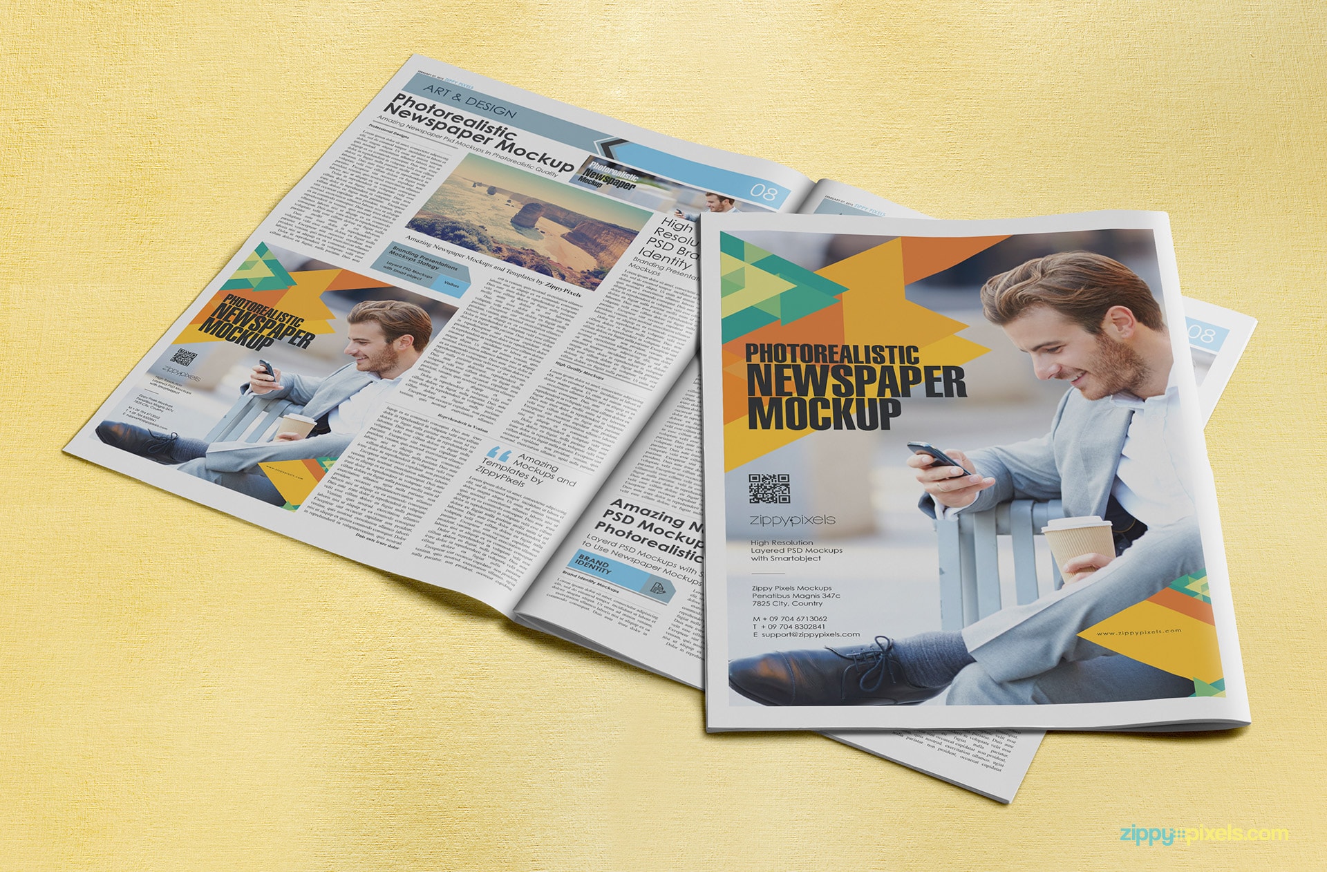 Download 13 Photorealistic Newspapers & Advertising Mockups | ZippyPixels