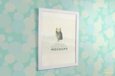 advertising display frame mockup