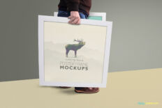 advertising frame mockup