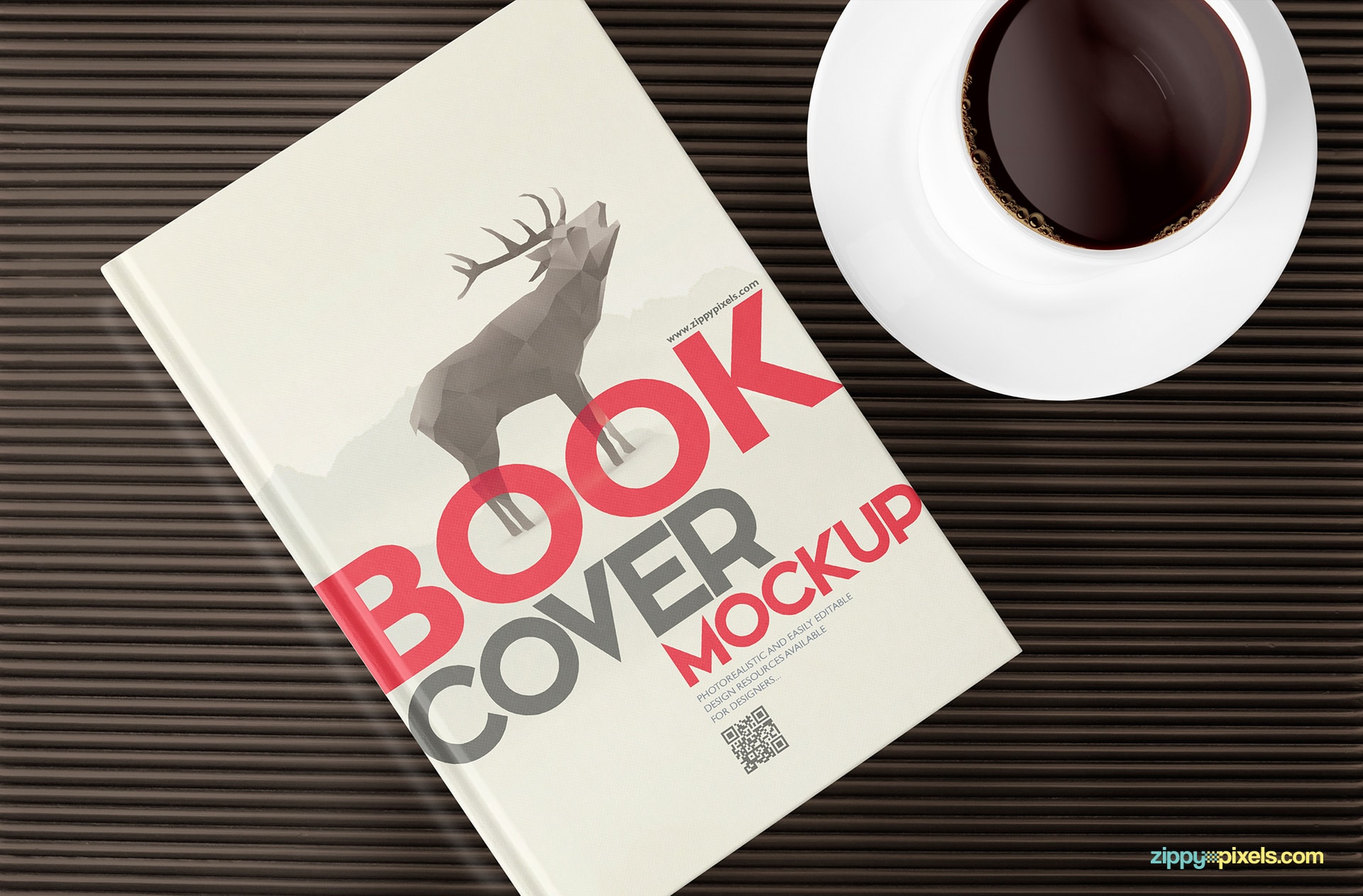 Download Free Book Mockup for Hardcover Designs | ZippyPixels