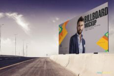 Roadside Billboard Mockup for Outdoor Advertising