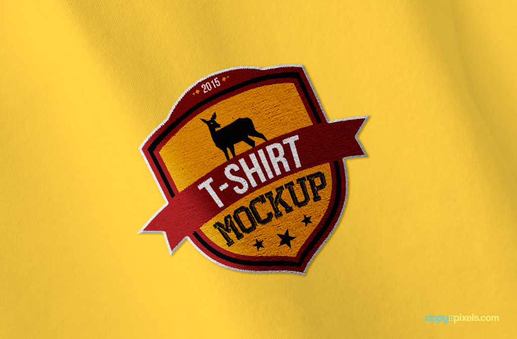 Replace your logo on this free t shirt mockup psd