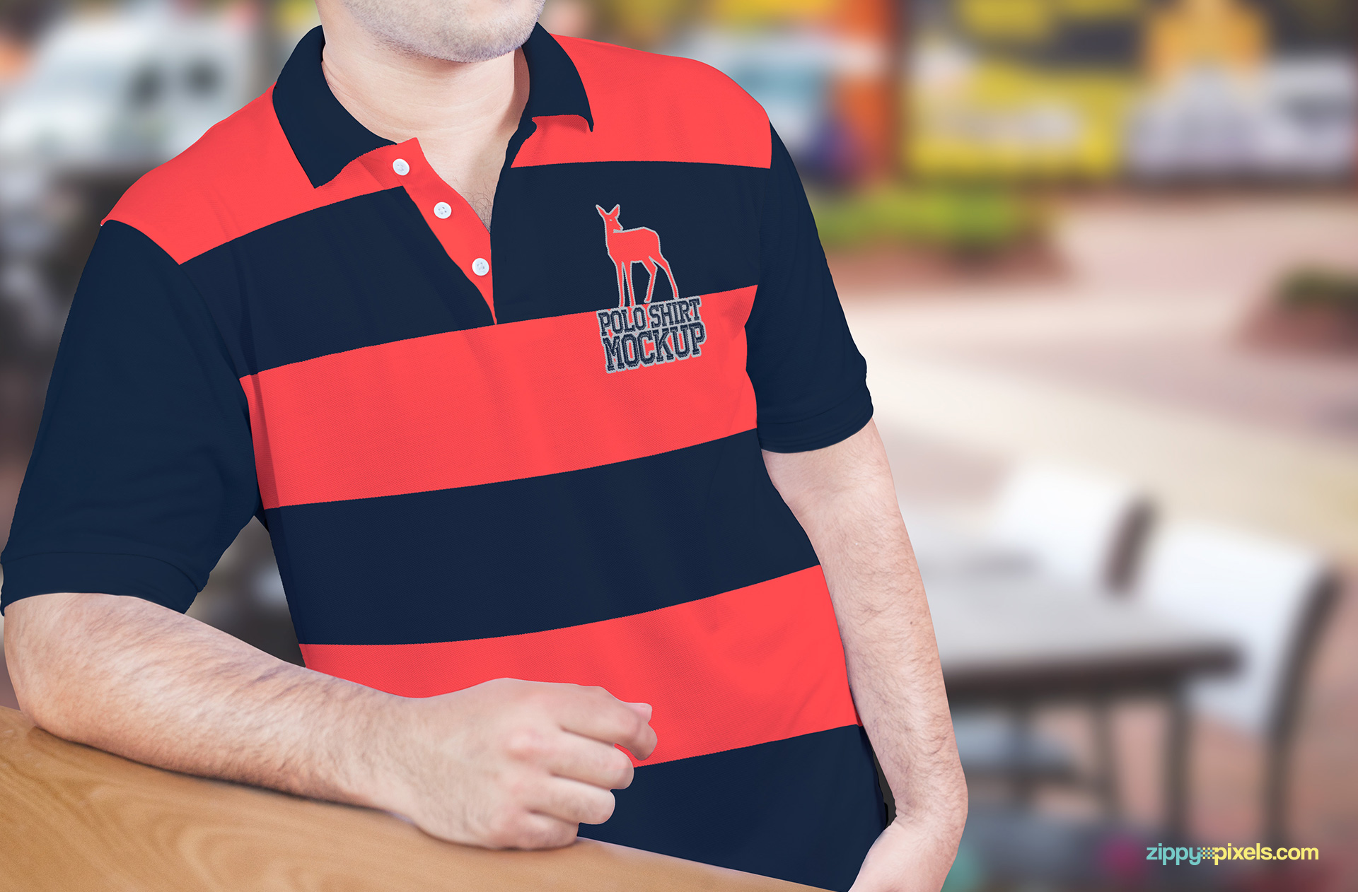 Free polo shirt mockup PSD to enhance your custom design creativity
