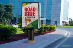 City Street Billboard Mockup – Urban Outdoor Ad
