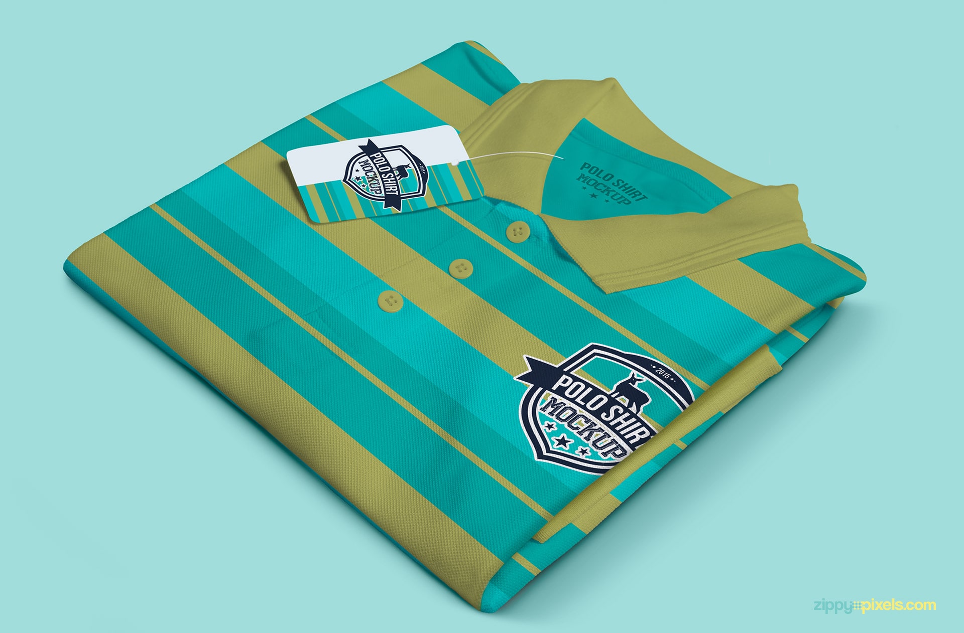 Showcasing editable features of the polo shirt mockup