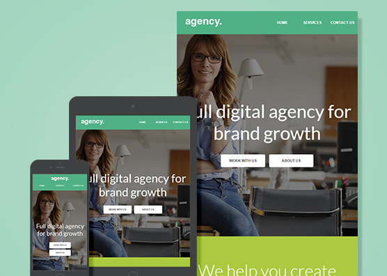 Super clean and responsive digital agency newsletter template.