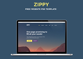Free One Page Website Template Vol. 1