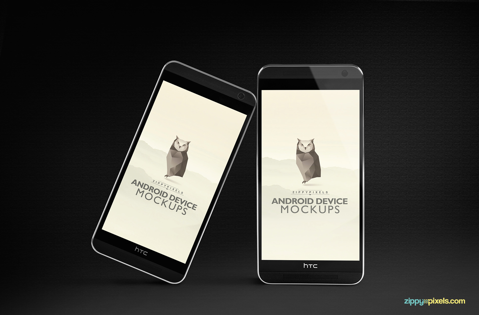 Download Free Android Mockups of HTC One M8 | ZippyPixels