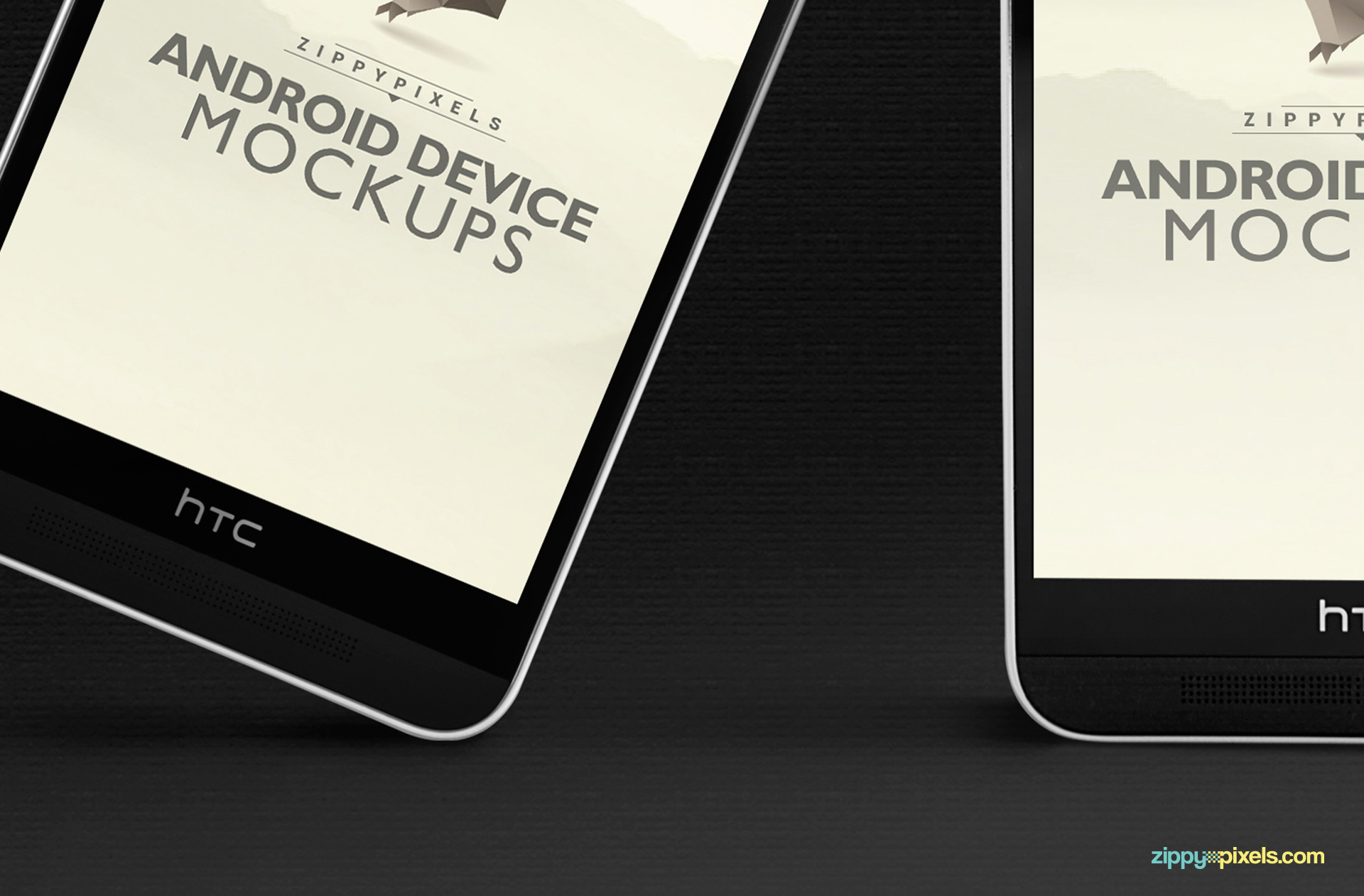 Download Free Android Mockups of HTC One M8 | ZippyPixels