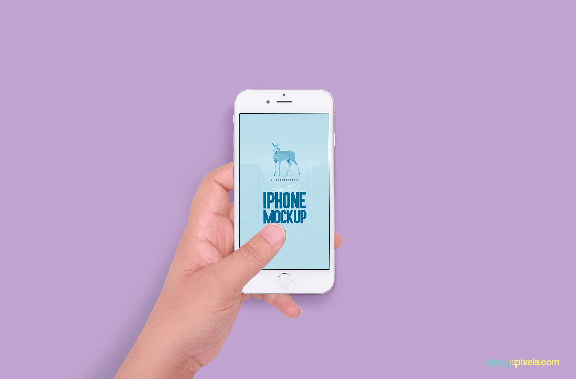 Free layered PSD mockup of iPhone 6S