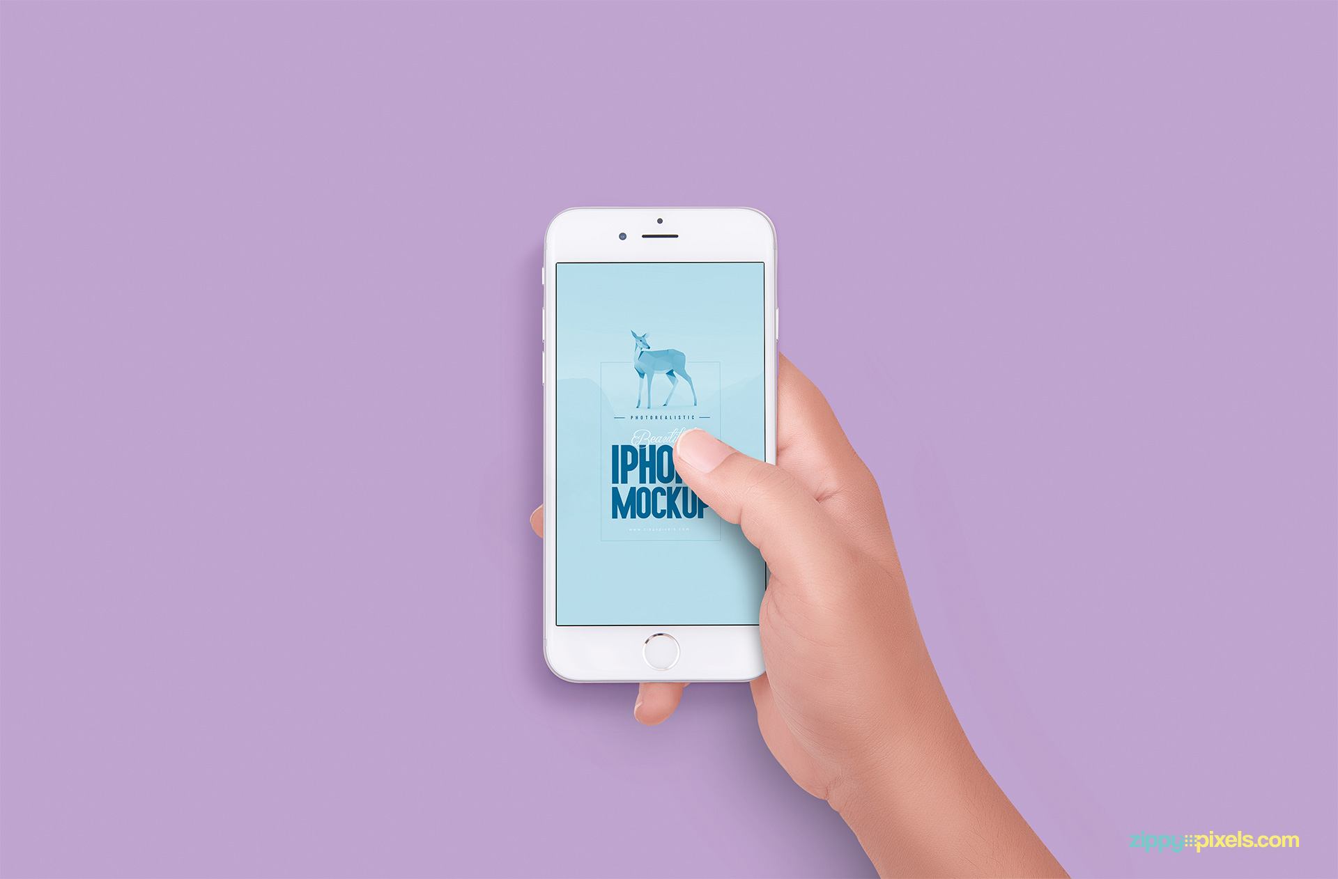 Perspective iPhone 6 PSD mockup for free