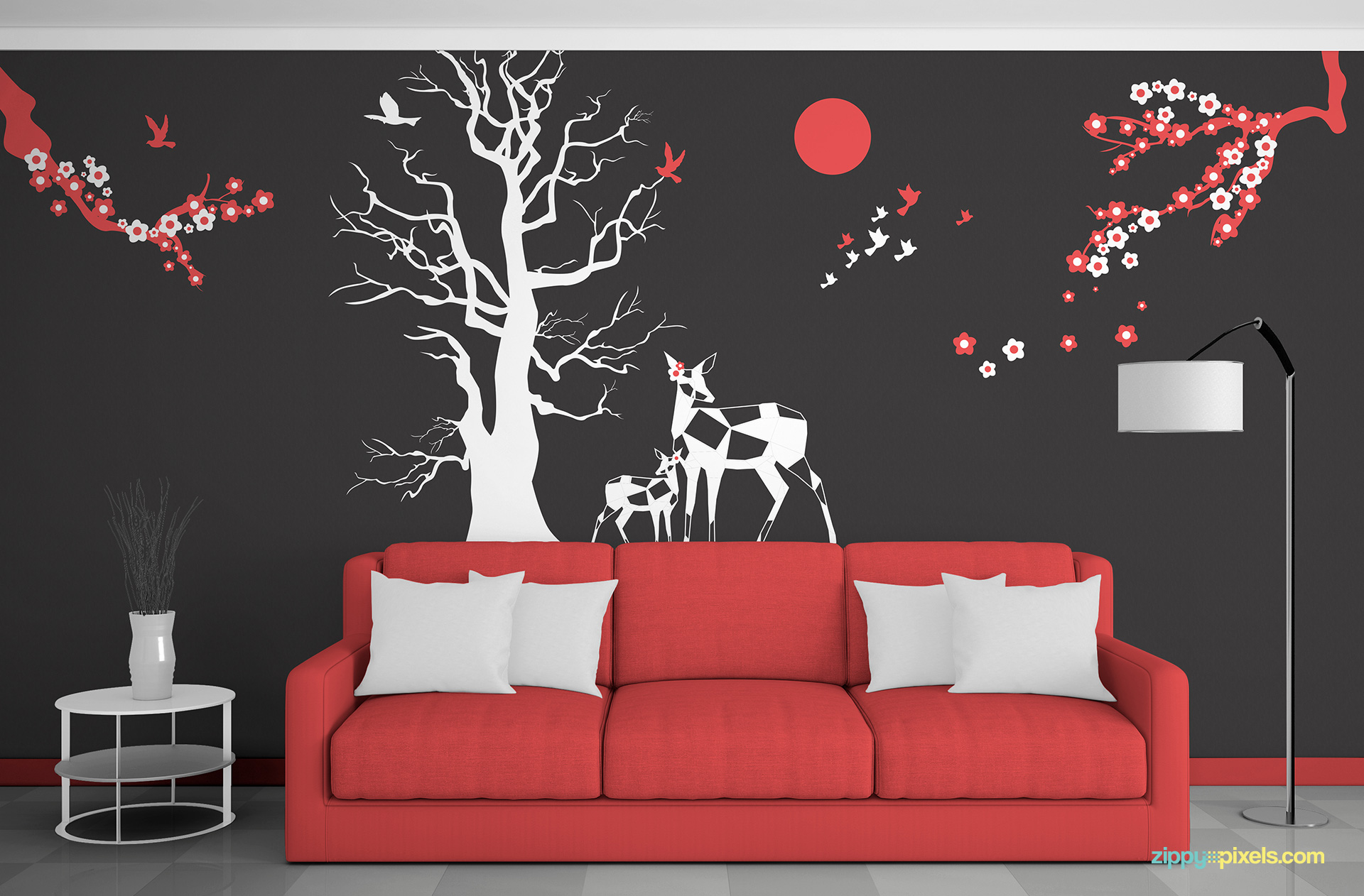 wall mockup free psd download zippypixels wall mockup free psd download