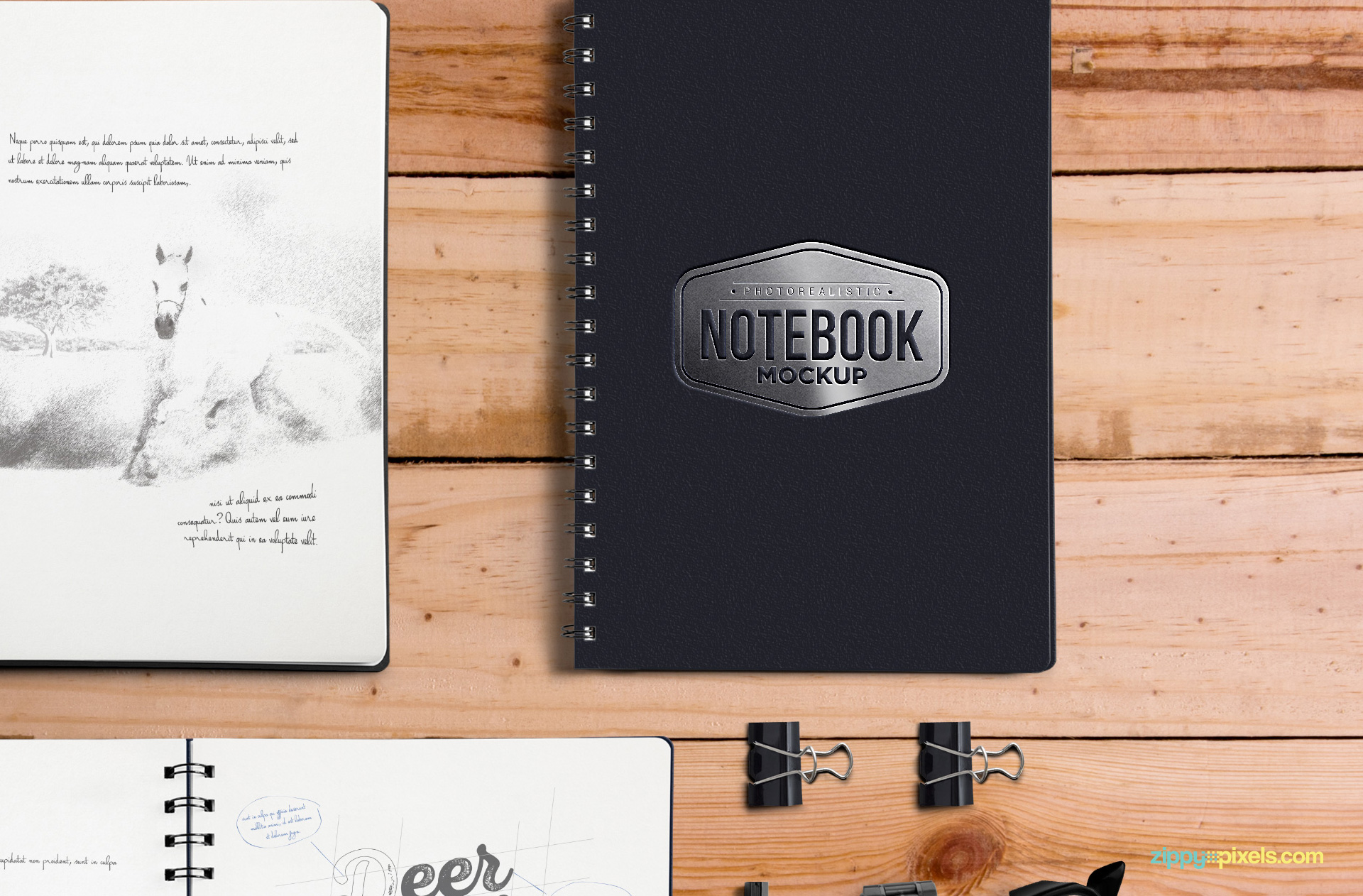 Notebook Mockup Free Psd Download Zippypixels