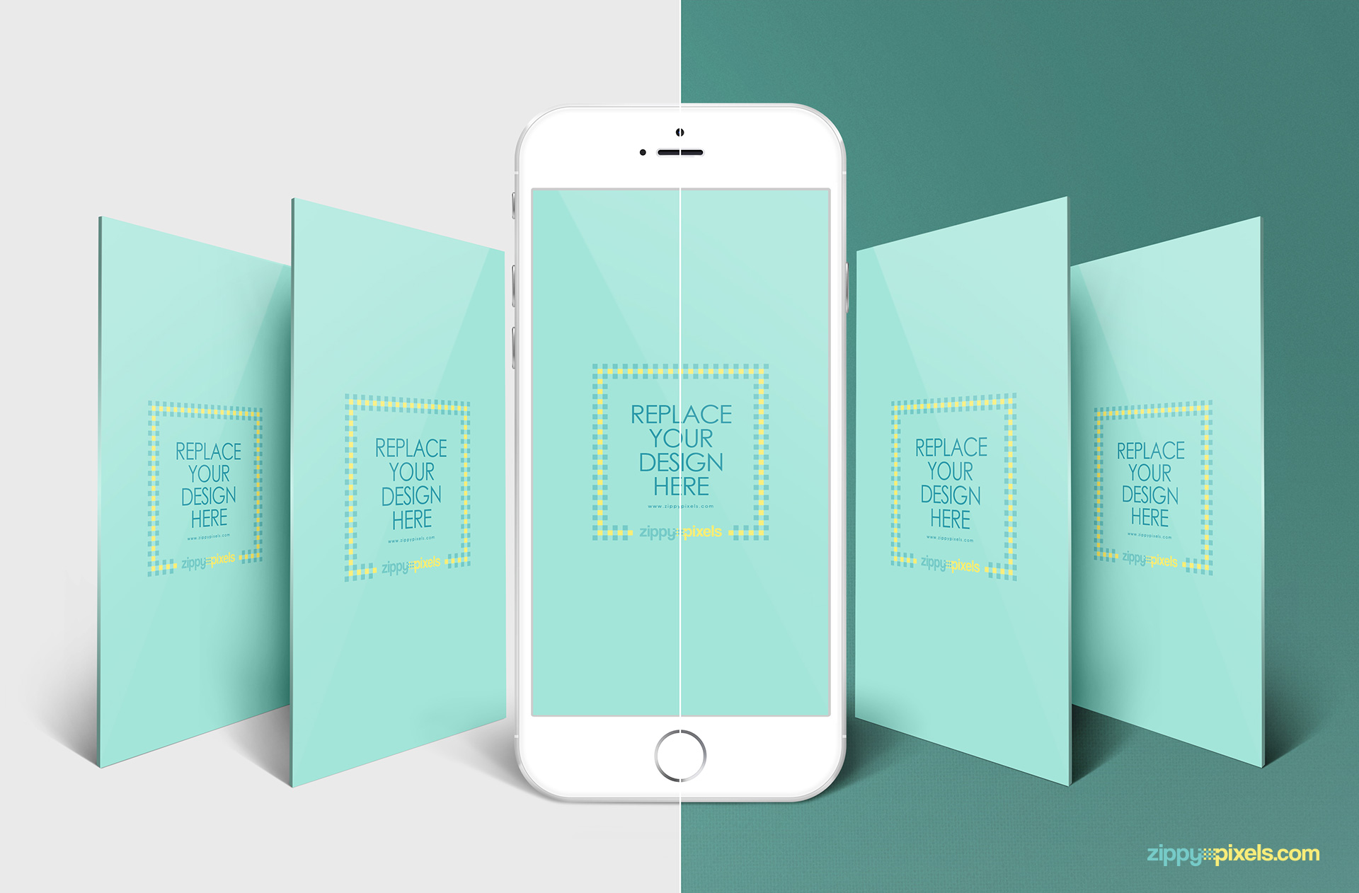 Download Iphone Perspective Mockup App Screen Mockups Zippypixels