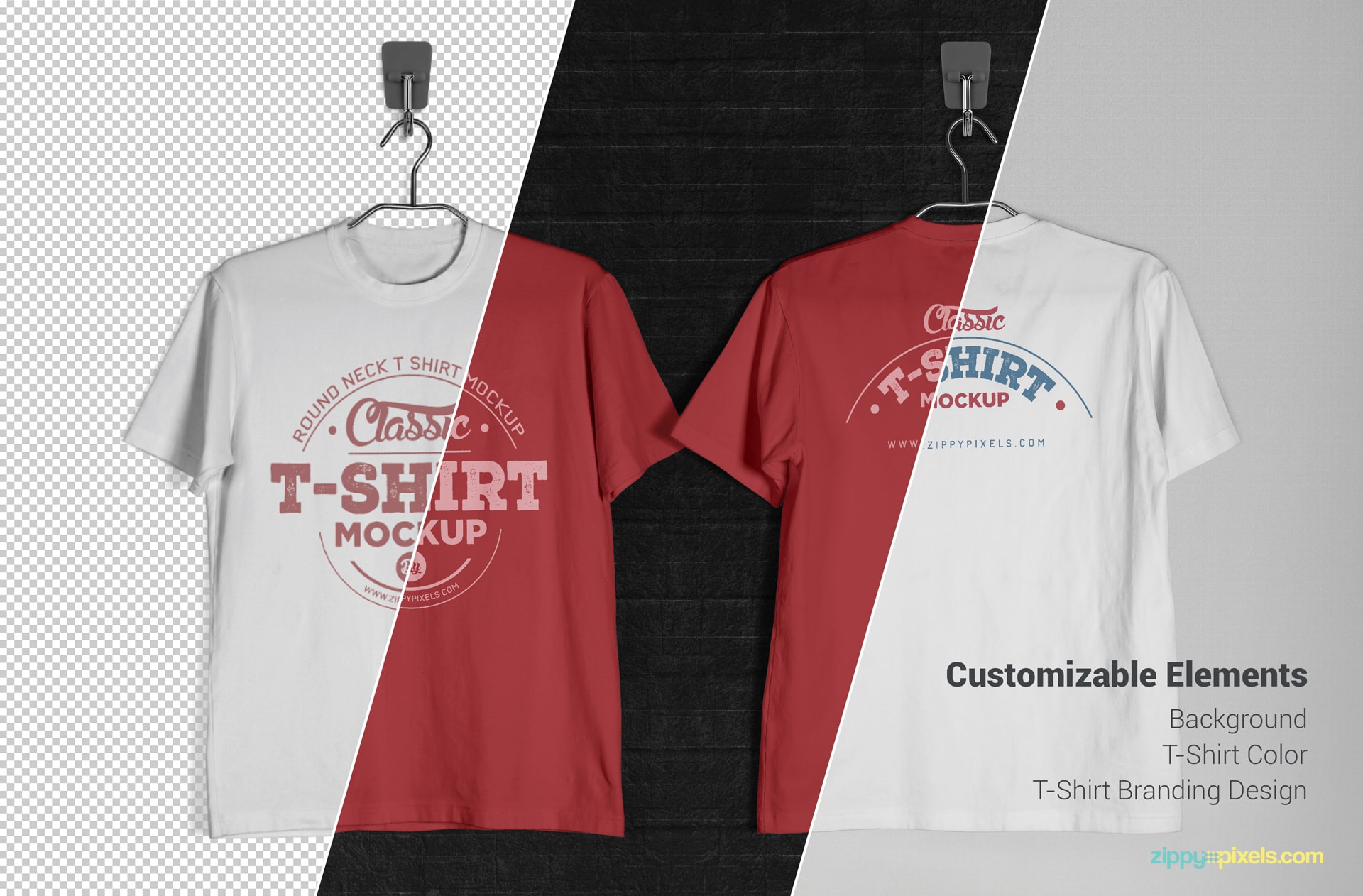 Download T-Shirt Mockup | Free PSD Download | ZippyPixels PSD Mockup Templates