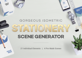 Free Stationery Mockup Scene Generator