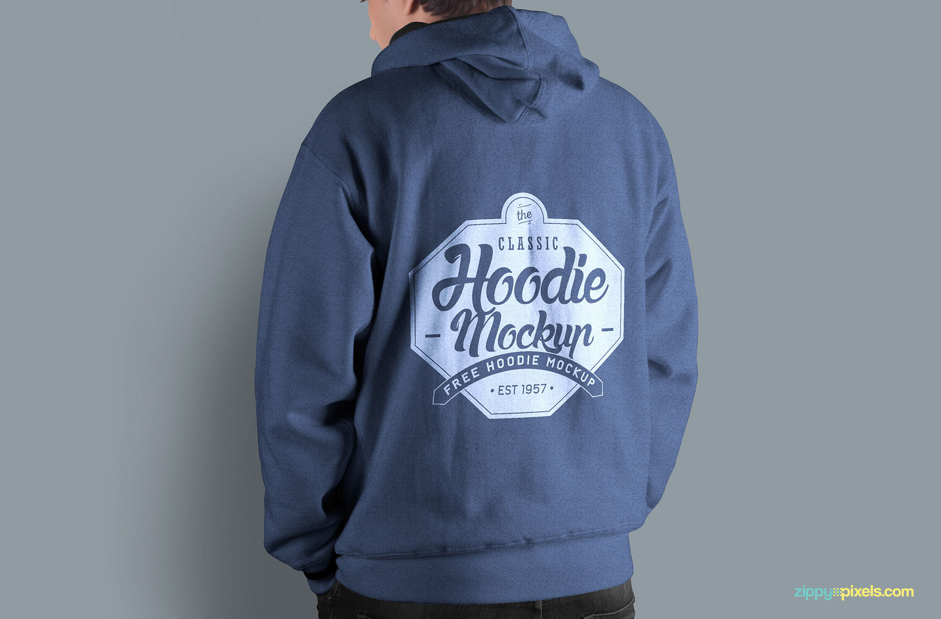 free hoodie mockup psd to showcase your clothing designs