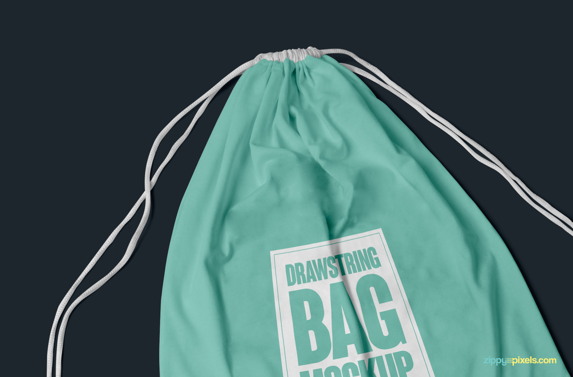 free drawstring bag mockup for merchandising