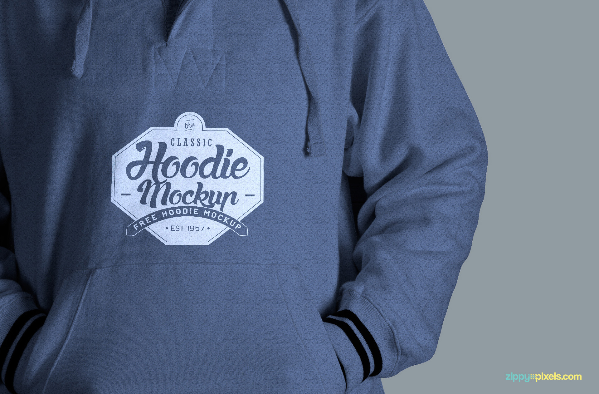 Men’s Fabulous Free Hoodie Mockup