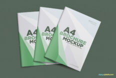 A4 brochure mockup