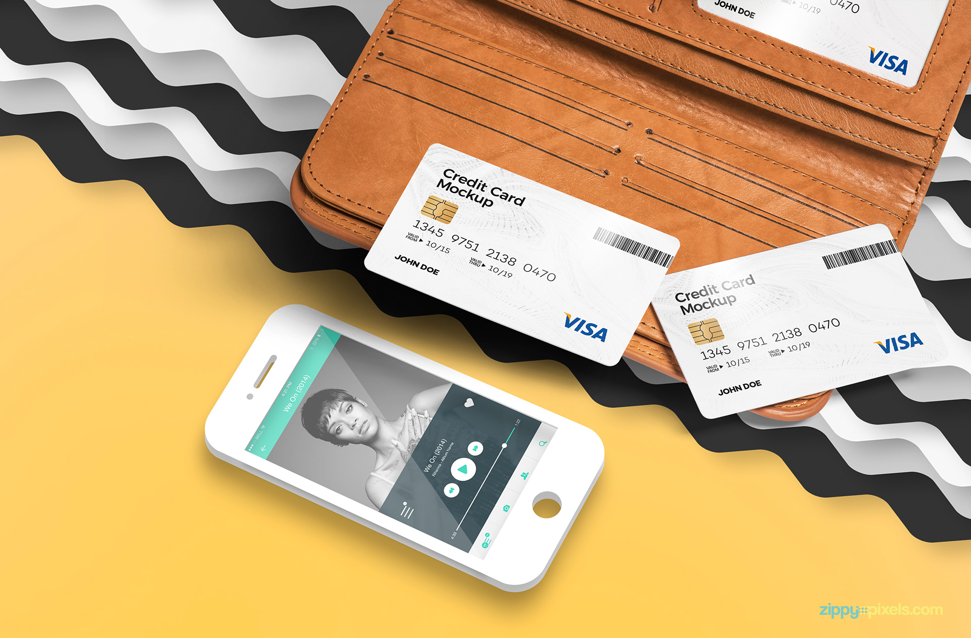 Download Free Credit Card Mockup | ZippyPixels