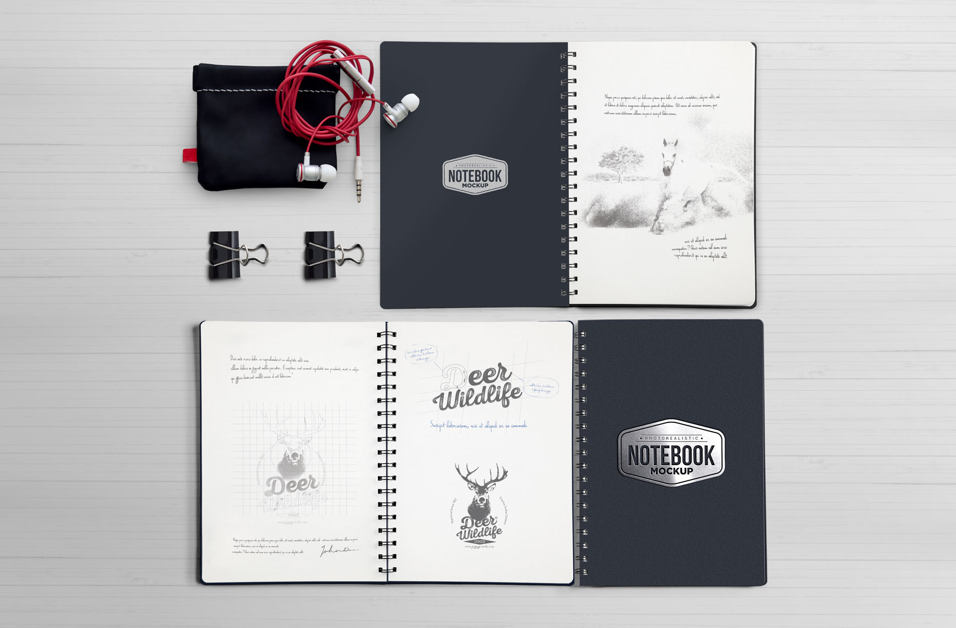 Download Notebook Mockup | Free PSD Download | ZippyPixels