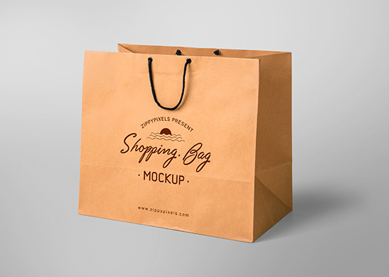 Simple & Appealing Free Shopping Bag Mockup