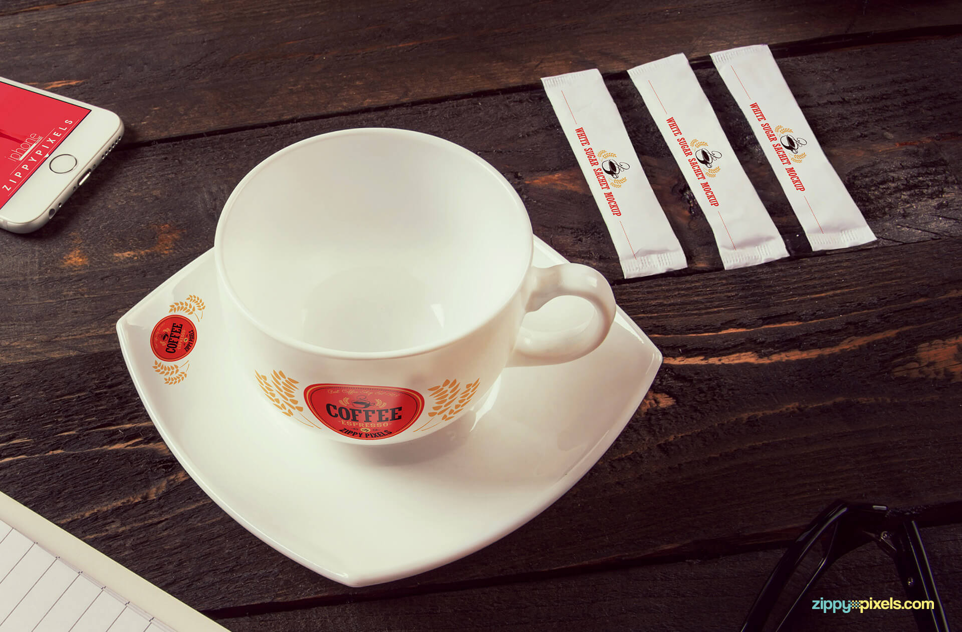 customizable coffee mockups for branding