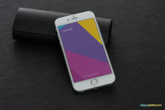 Elegant iPhone Mockup with Sunglasses & Case