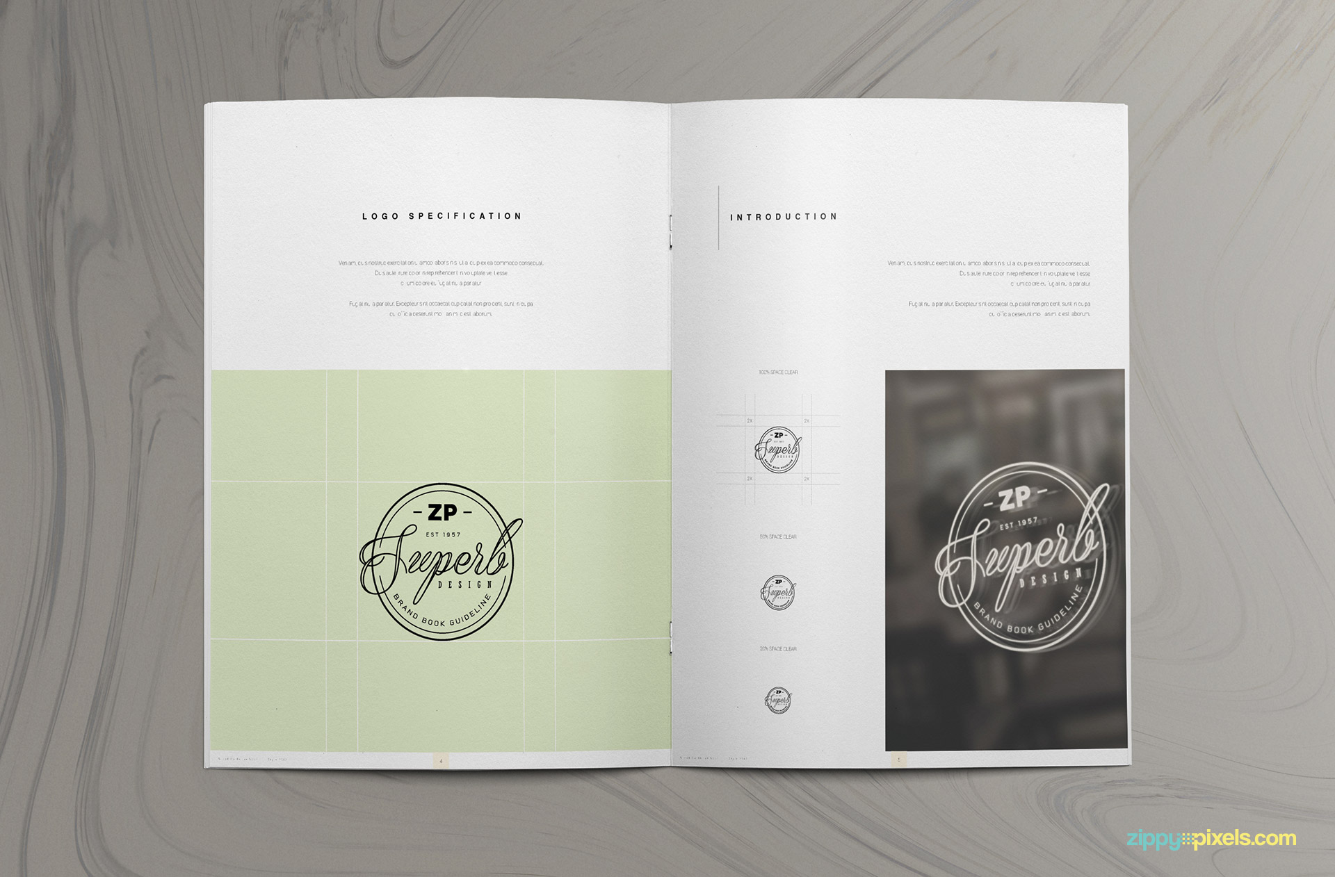 The Prestige – Brand Manual Template (Adobe InDesign, Adobe Illustrator & Adobe PDF)