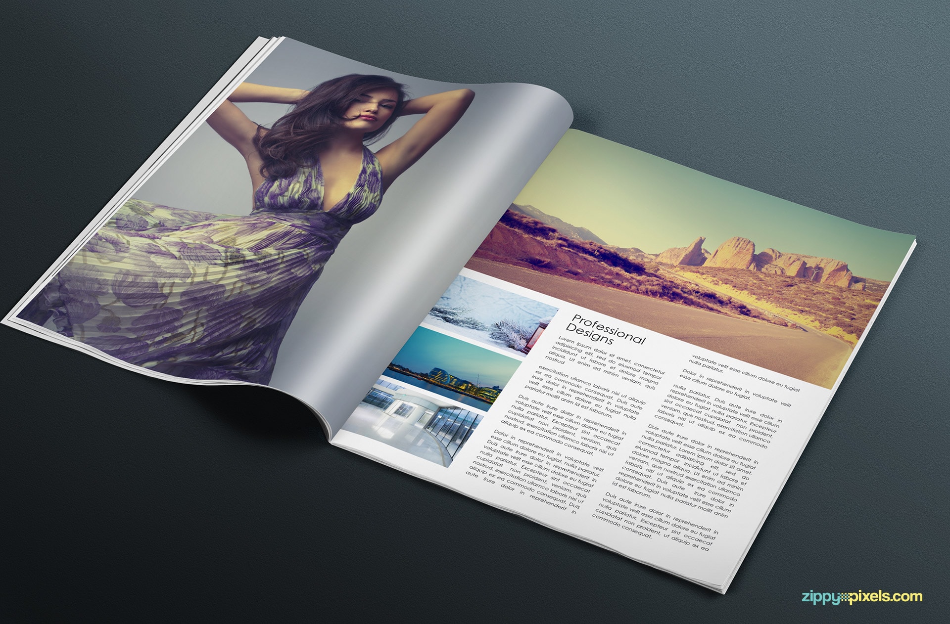 magazine mock up template