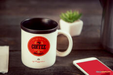 Coffee Mug Branding Mockup – Takeaway & Caf Logo